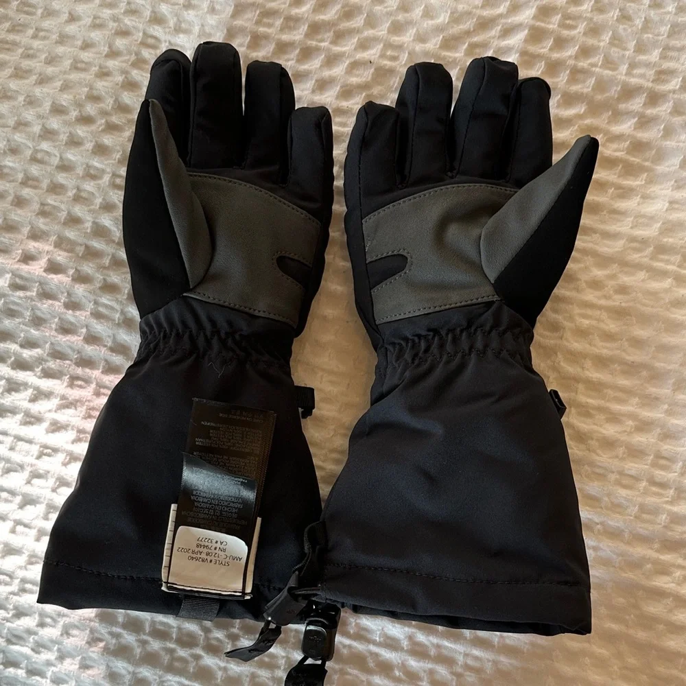 Marmot Black Insulated Gloves-Kids Small